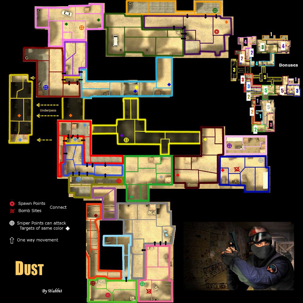 the map